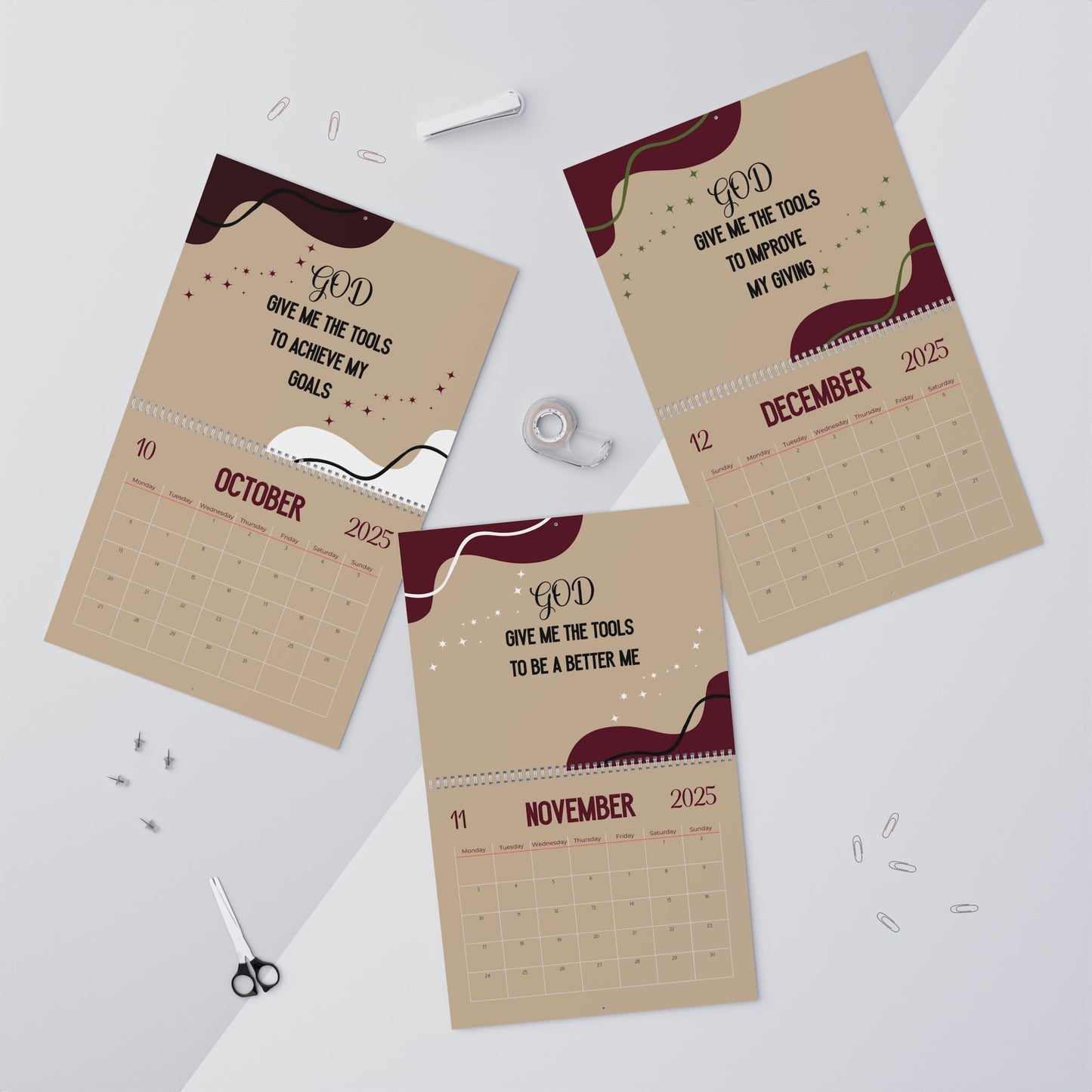 2026 Prayer wall Calendar