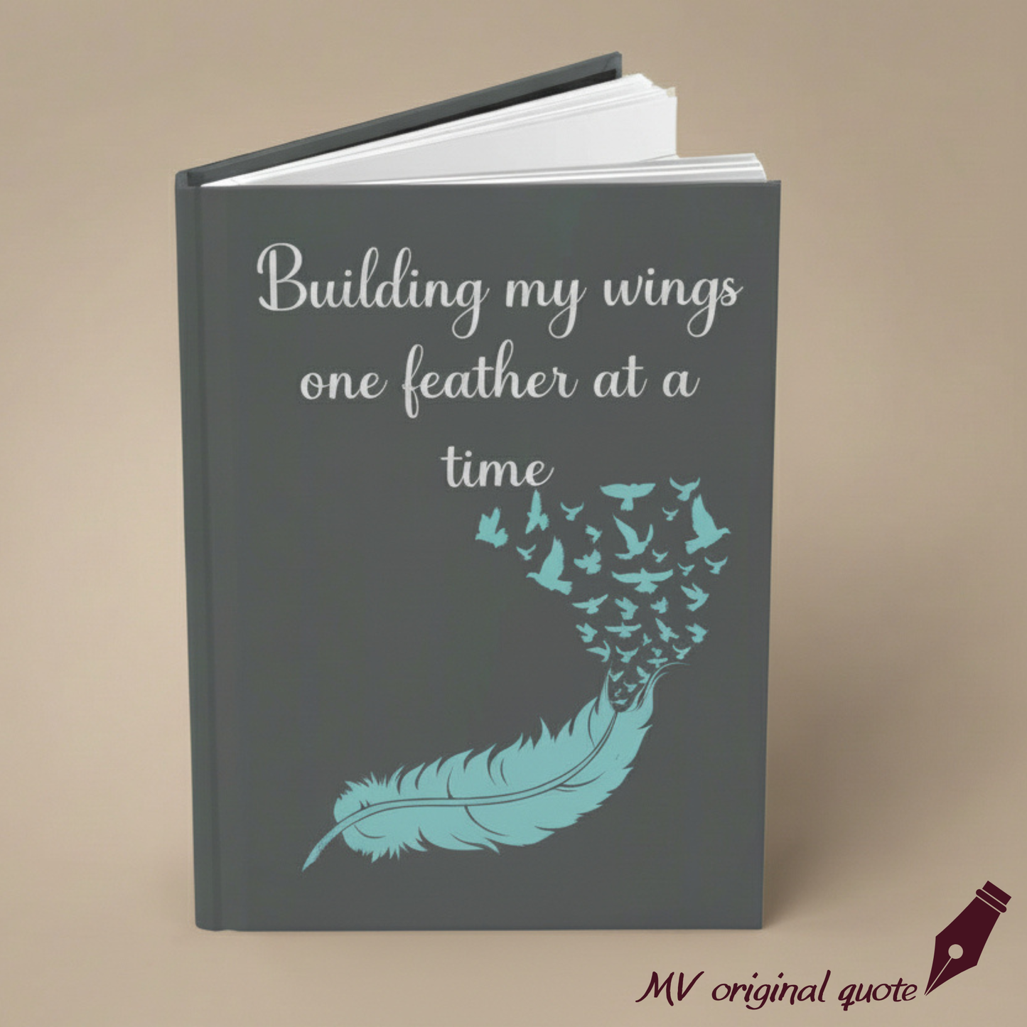 Inspirational Journal – “Building My Wings One Feather at a Time”