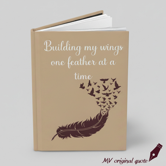 Inspirational Journal – “Building My Wings One Feather at a Time”