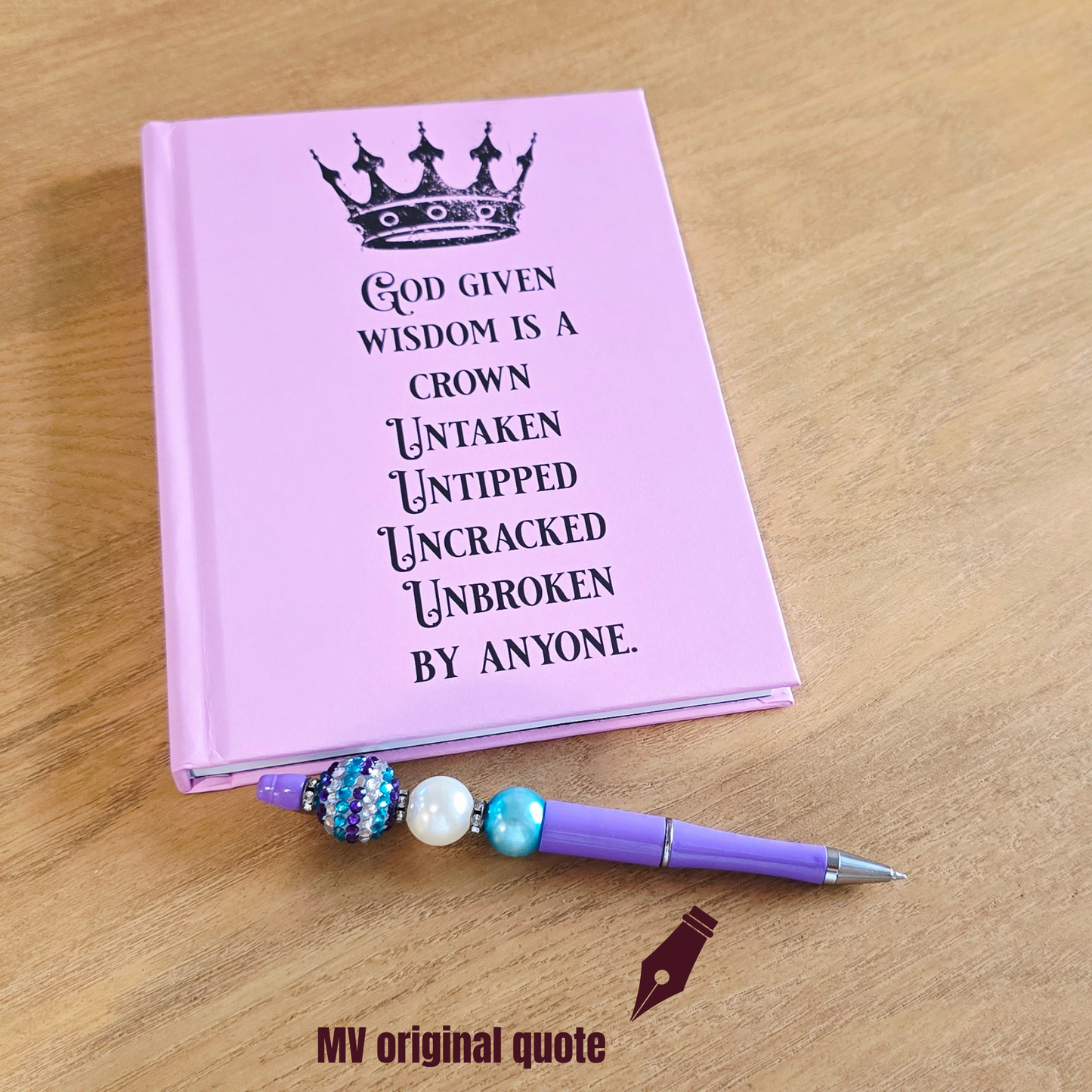 journal God-Given Wisdom Crown Hardcover Journal